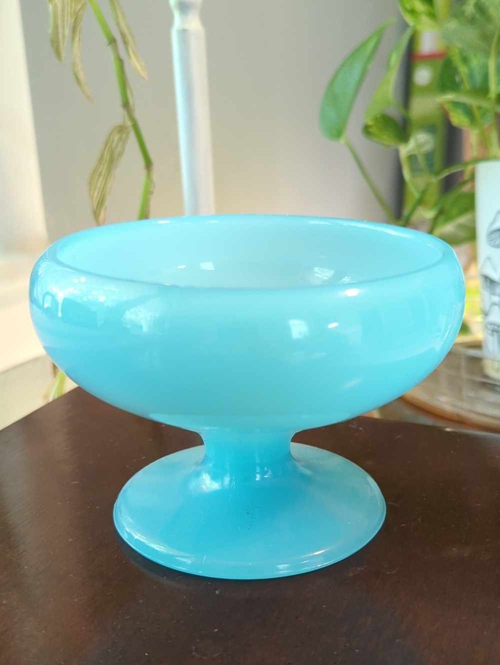 Fenton Glass Vintage Light Blue Candy Dish